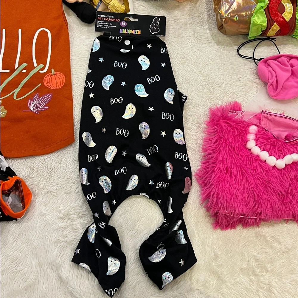 Lot 6 VibrantLife Halloween Hotdog Paw-Risian Pet Costume Medium Dog